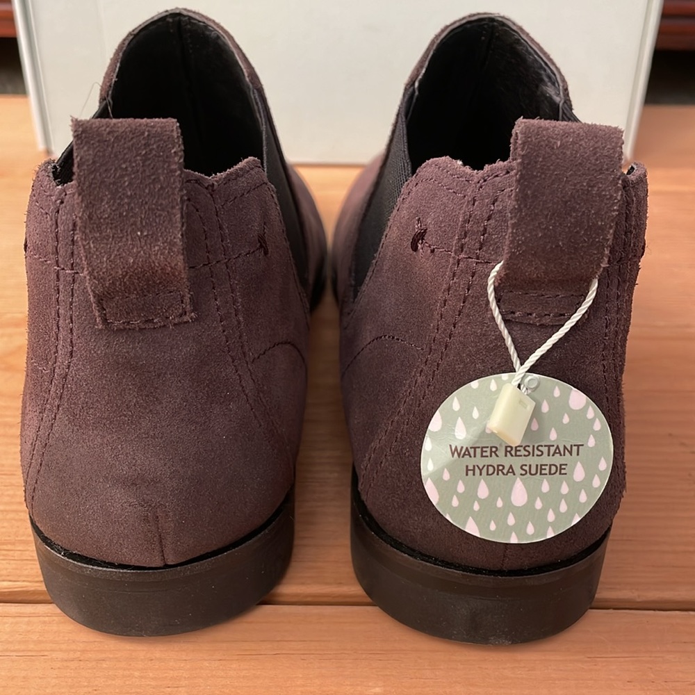 NWT Salvia dark grey water resistant “hydra suede” booties, size 38 (US 7-7.5) - Picture 5 of 16